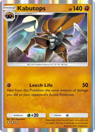 Artwork for Kabutops in Genetic Apex