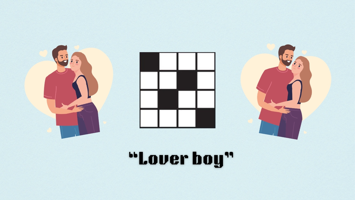 ‘Lover boy’ NYT Mini Crossword Puzzle clue answer and hints