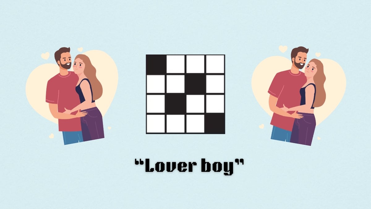 Two sets of lovers above the clue, lover boy from the nyt mini crossword puzzle