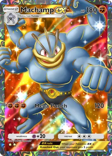 Machamp ex full art in Genetic Apex