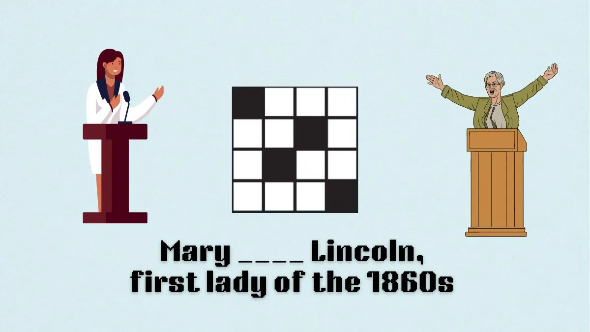 ‘Mary Lincoln, first lady of the 1860s’ NYT Mini Crossword answer and hints