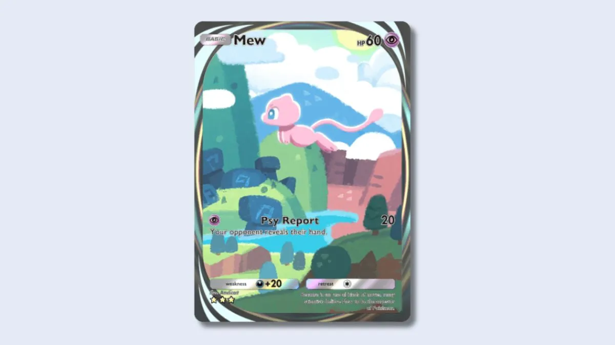 How to get the hidden Mew card in Pokémon TCG Pocket