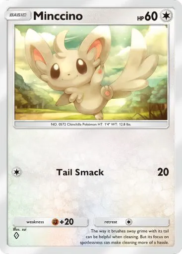 Minccino artwork in Genetic Apex