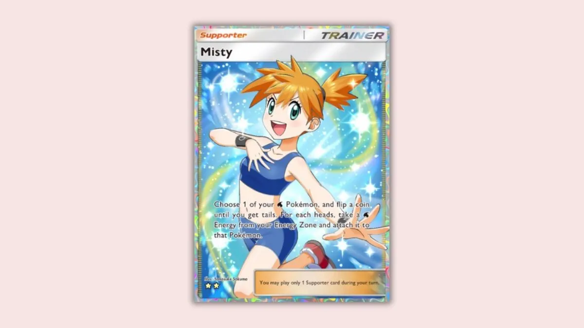 Misty Pokemon TCG Pocket card.