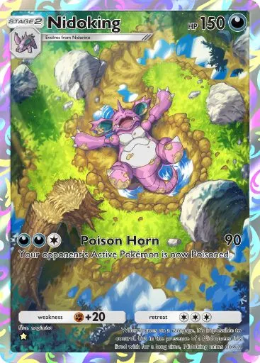 Nidoking full art in Genetic Apex