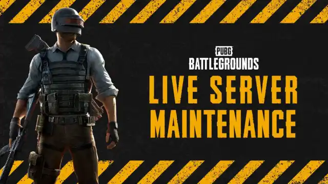 PUBG server maintenance banner from official X page