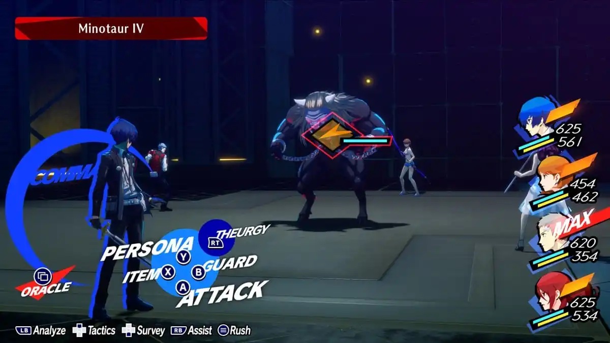 Persona 3 Reload – Minotaur IV weakness