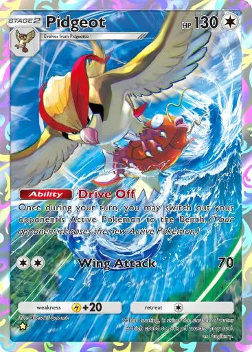 Pidgeot full art in Genetic Apex