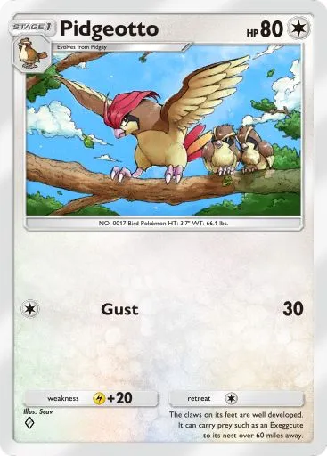 Pidgeotto artwork in Genetic Apex