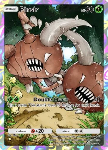 Pinsir full art in Genetic Apex