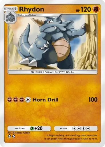 Artwork for Rhydon in Genetic Apex