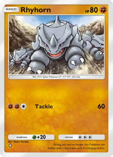 Artwork for Rhyhorn in Genetic Apex