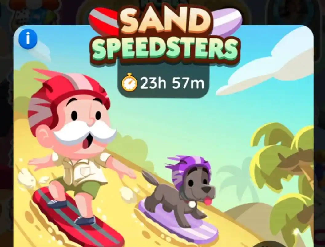 Monopoly GO Sand Speedsters reward, milestone, and schedule guide (Sept. 23 to 24)