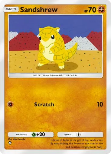 Artwork for Sandshrew in Genetic Apex