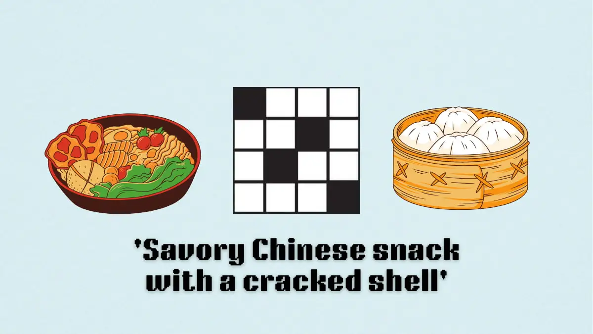 ‘Savory Chinese snack with a cracked shell’ NYT Mini Crossword clue answer and hints