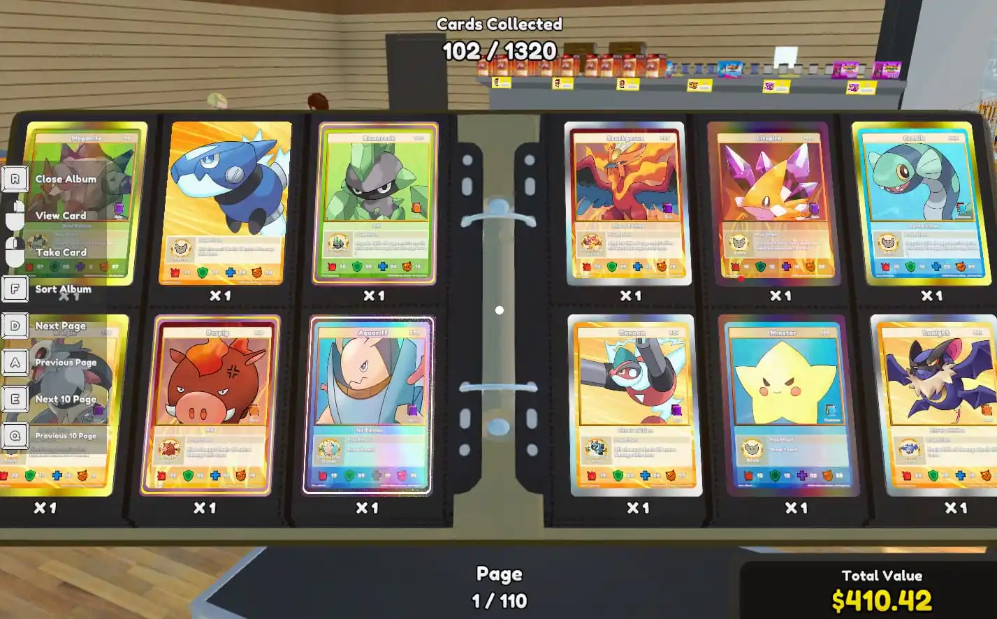 ¿Cuáles son las cartas más caras de TCG Card Shop Simulator?