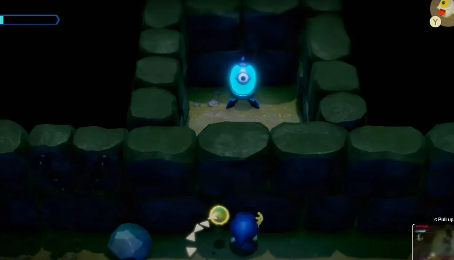 Cómo presionar el interruptor del ojo fantasma en Graveyard Cave en Zelda Echoes of Wisdom