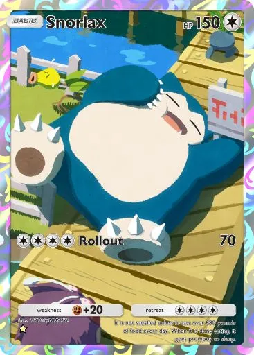 Snorlax full art from Genetic Apex