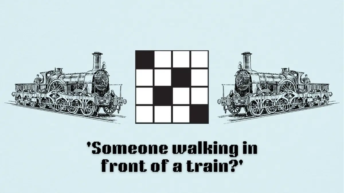 ‘Someone walking in front of a train?’ NYT Mini Crossword clue answer and hints