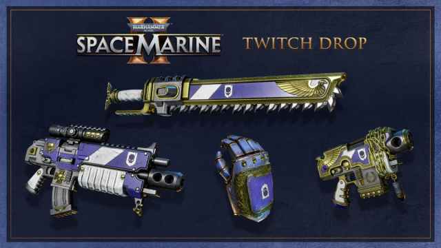 An image showing Twitch drops available in Warhammer 40K Space Marine 2.