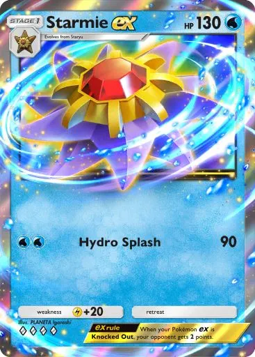 Artwork for Starmie ex in Genetic Apex