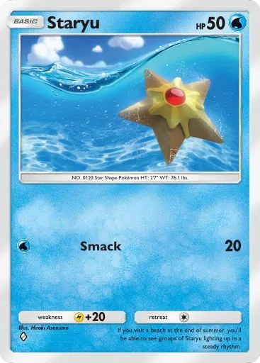 Artwork for Staryu in Genetic Apex