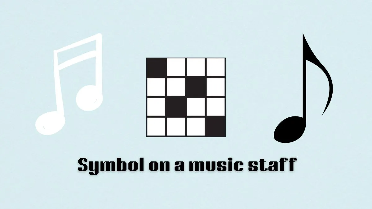 ‘Symbol on a music staff’ NYT Mini Crossword answer and hints