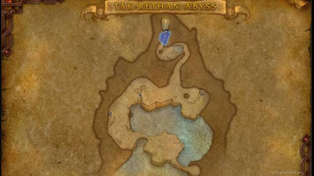 The map of Tak-Rethan Abyss Delve in WoW The War Within.