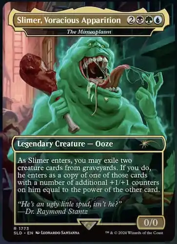 All MTG Secret Lair Ghostbuster Slimer cards