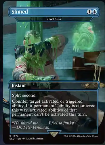 All MTG Secret Lair Ghostbuster Slimer cards