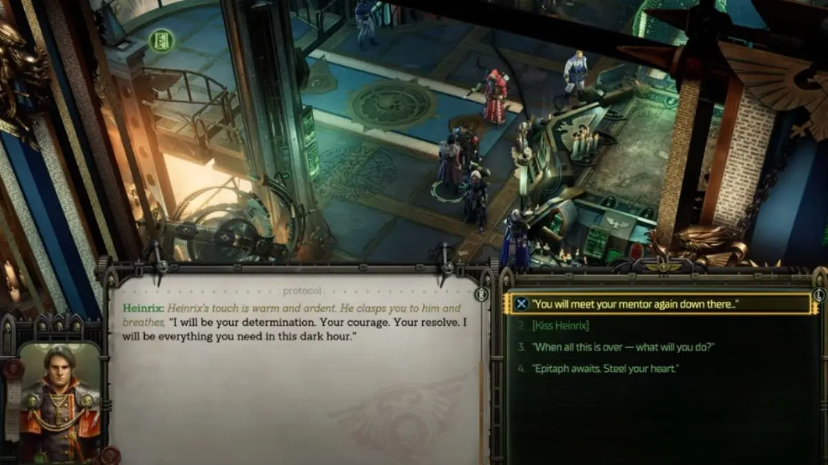 How to romance Heinrix in Warhammer 40,000: Rogue Trader