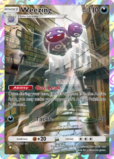 Weezing full art in Genetic Apex