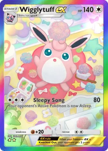 Wigglytuff ex full art from Genetic Apex