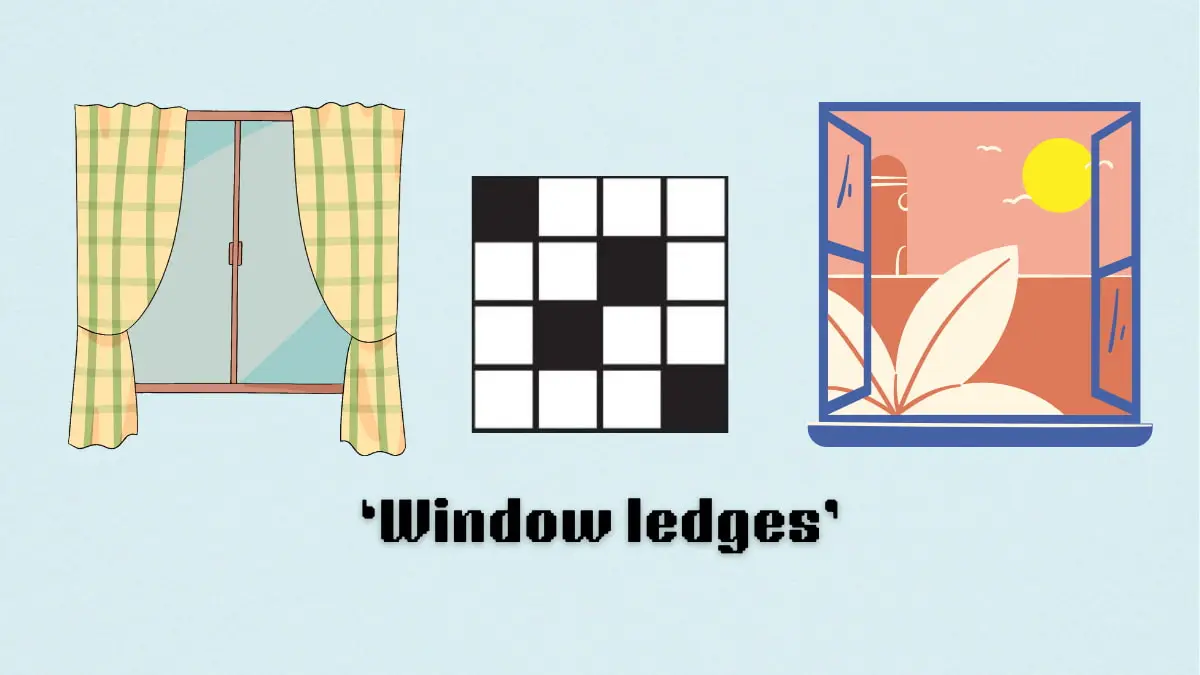 ‘Window ledges’ NYT Mini Crossword clue answer and hints