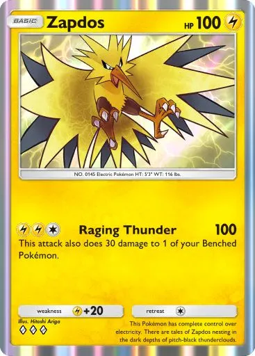 Artwork for Zapdos in Genetic Apex