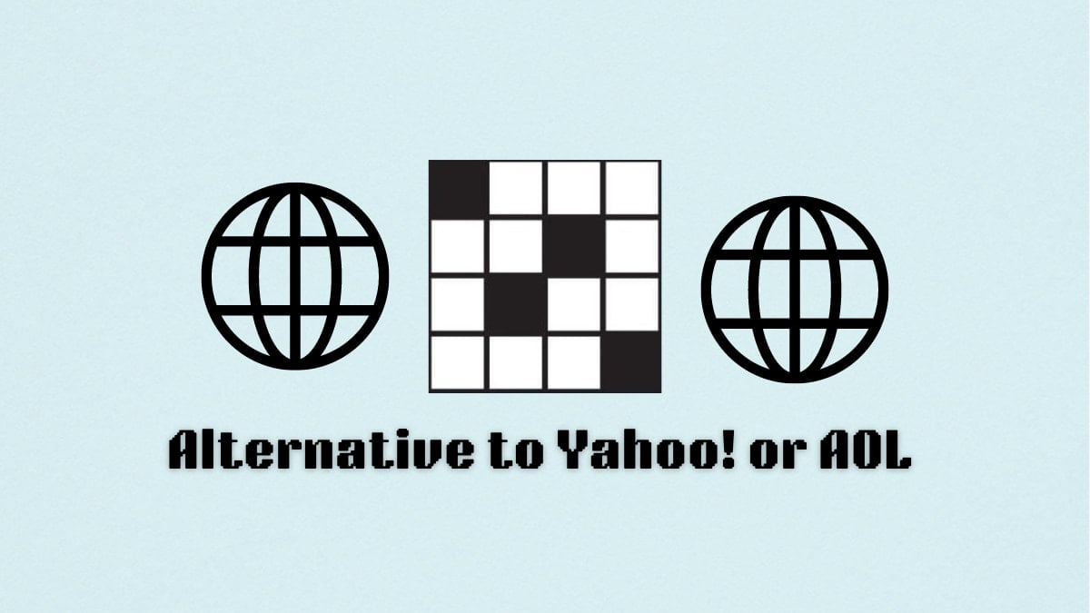 The Alternative to Yahoo! or AOL hint on the NYT Mini Crossword puzzle.