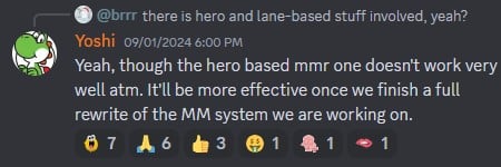 Deadlock MMR developer comment