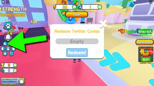 How to redeem codes in Deliveryman Simulator.