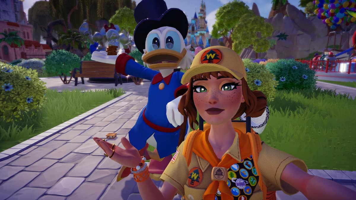 How to chat with an adventurer and investor in Disney Dreamlight Valley