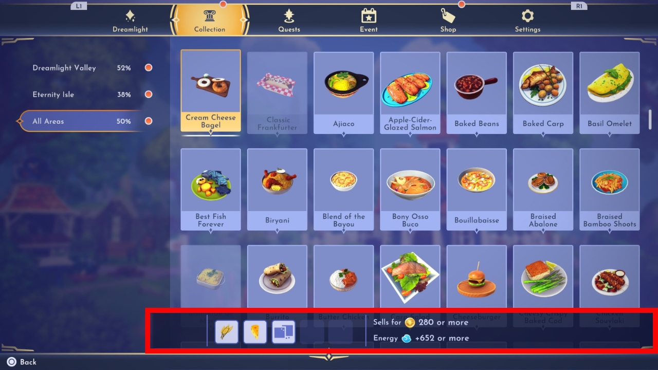 How to make Cream Cheese Bagel in Disney Dreamlight Valley