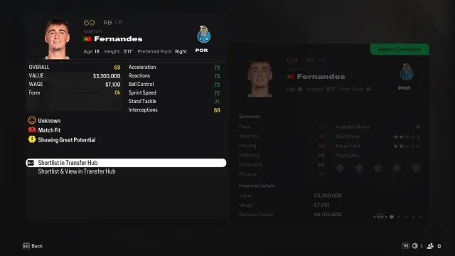 Martim Fernandes stats in EA FC 25