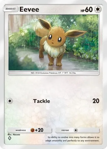 Eevee artwork in Genetic Apex