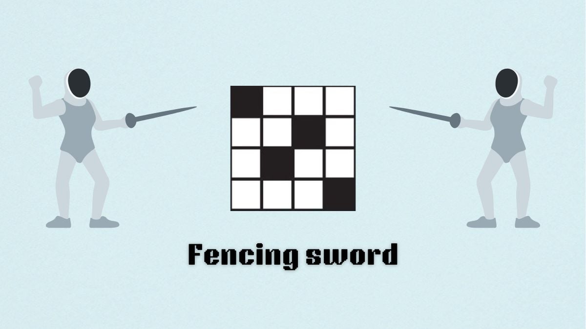 art for fencing sword clue in sept. 20 nyt time mini crossword