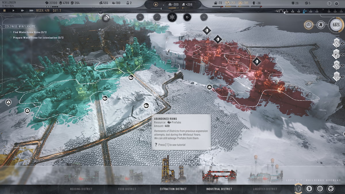 How to get Prefabs in Frostpunk 2