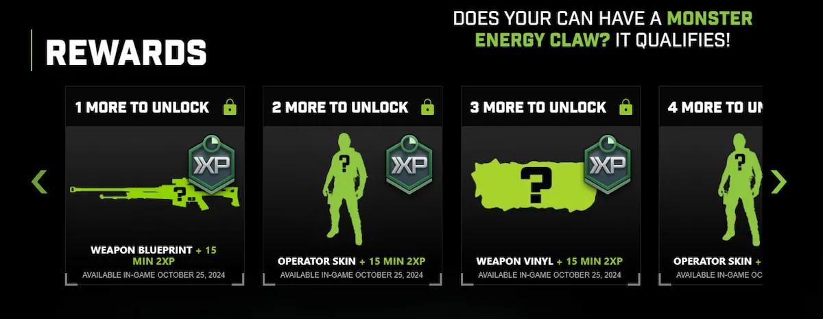 How to get Monster Energy skins in Black Ops 6