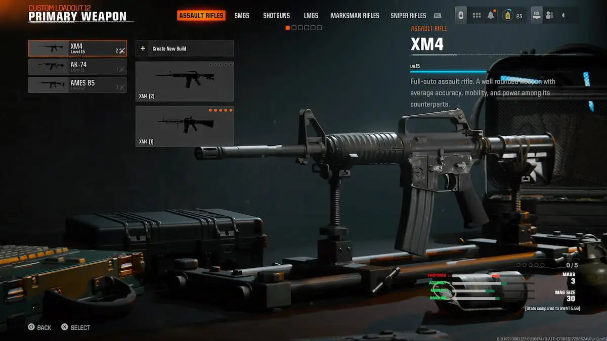 XM4 assault rifle in Black Ops 6