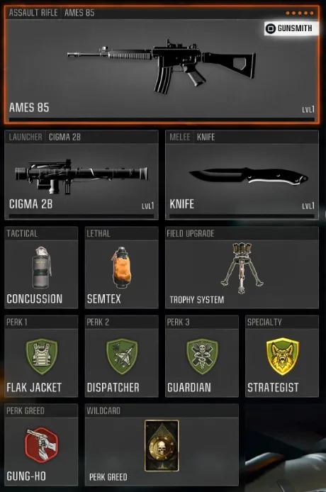 Best Ames 85 class in Black Ops 6