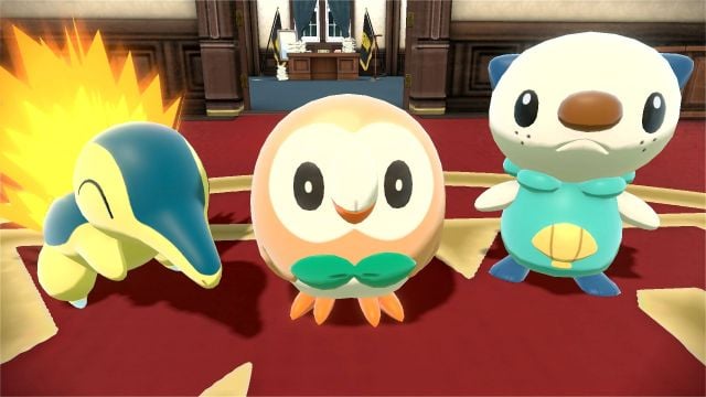 Rowlet, Oshawott, Cyndaquil