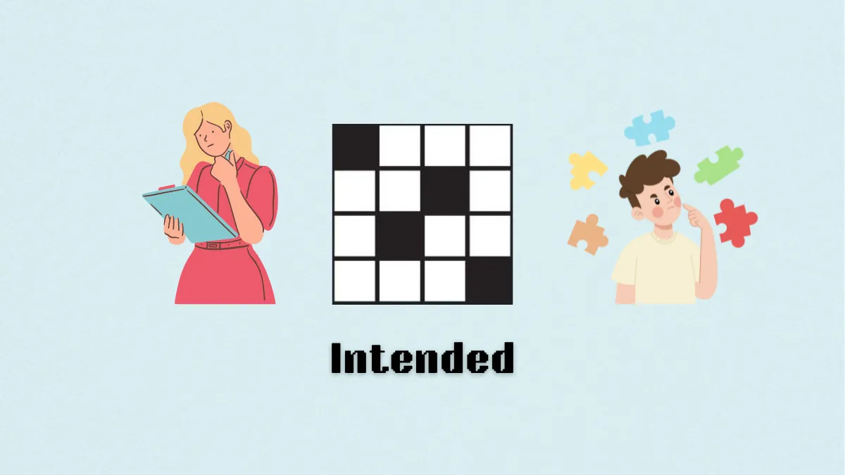 ‘Intended’ NYT Mini Crossword clue answer and hints