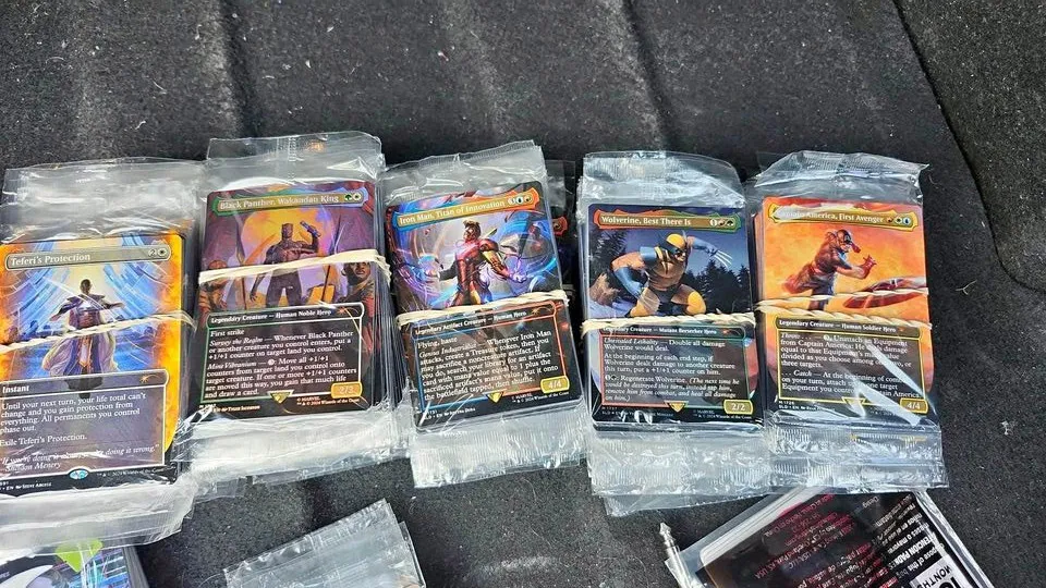 A picture of the new MTG x Marvel cards to be revealed soon.